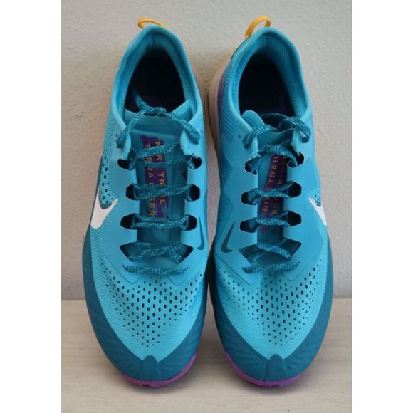 Nike CW6062-400 Men's Sz 10 Blue/White Air Zoom Terra Kiger 7 Running Shoes - Picture 4 of 10